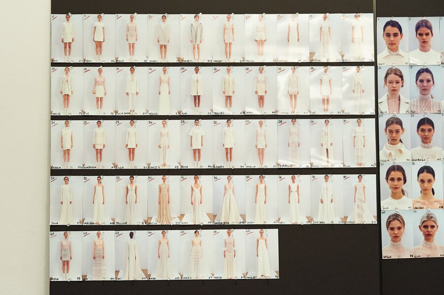 Model Line Up for the Valentino Haute Couture show