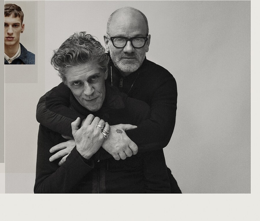 Judy Blame &amp; Michael Stipe at Louis Vuitton A/W15