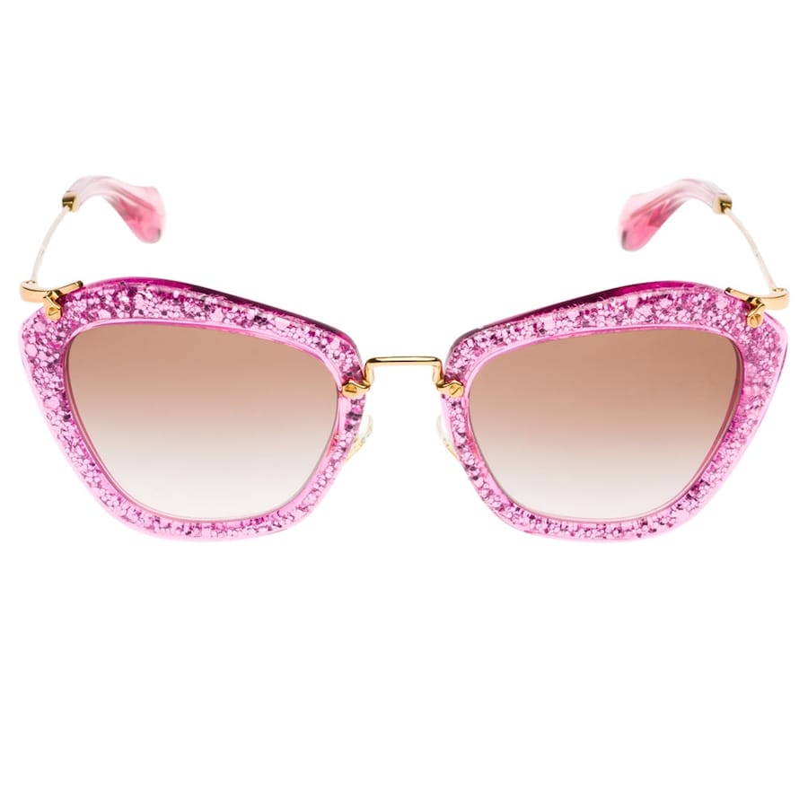 Miu Miu &#39;Noir&#39; Sunglass in Pink Glitter