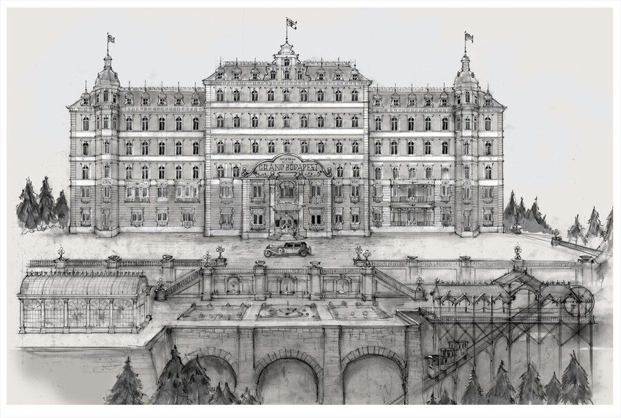 Concept illustrations for the miniature version of the hotel