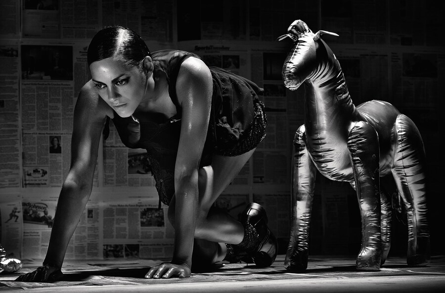 Marion Cotillard &amp; inflatable horse, AnOther Magazine S/S10