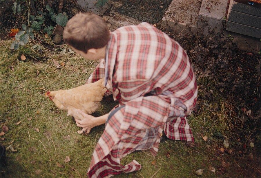 A chicken in AnOther Magazine S/S10