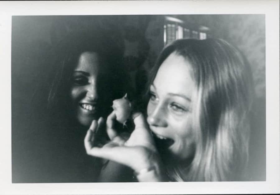 Untitled (women eating, laughing)