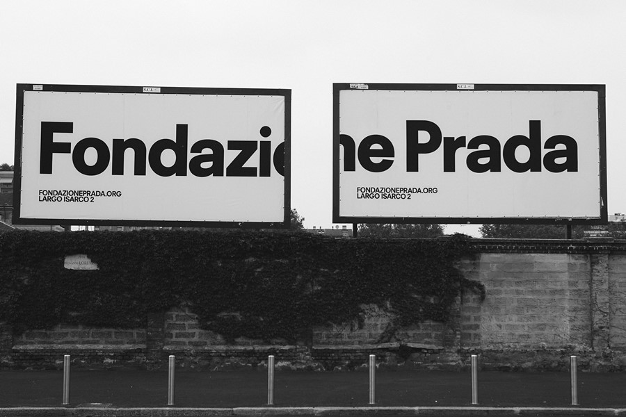 Signage for Fondazione Prada
