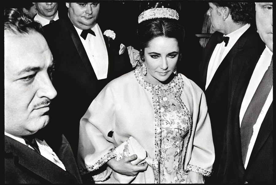 Elizabeth Taylor, opening night of Dr. Faustus, NYC. &#39;68