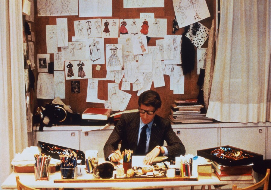 Portrait of Yves Saint Laurent 1986_&#169;Fondation Pie