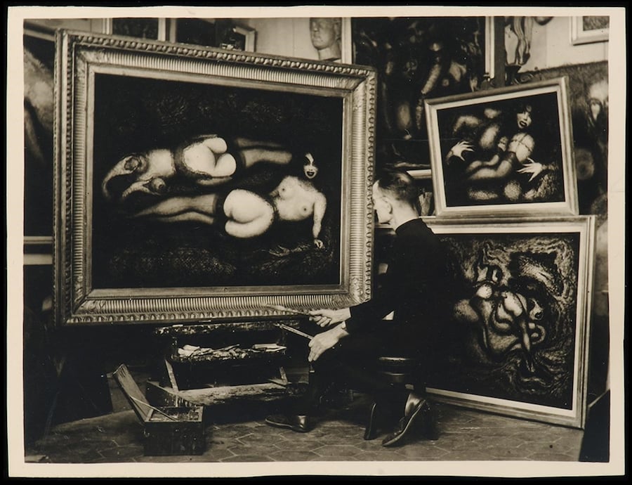 Autoportrait-à-l’atelier-du-Grenier-Saint-Pierre-