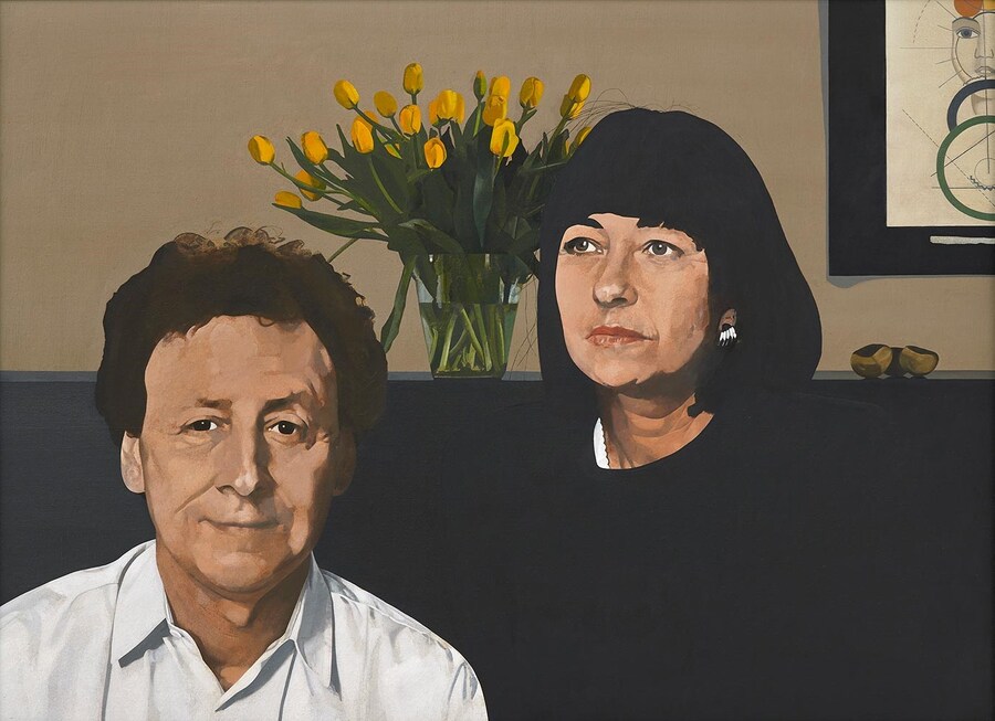 Peter-Blake,-Leslie-and-Clodagh-Waddington,-1996,-