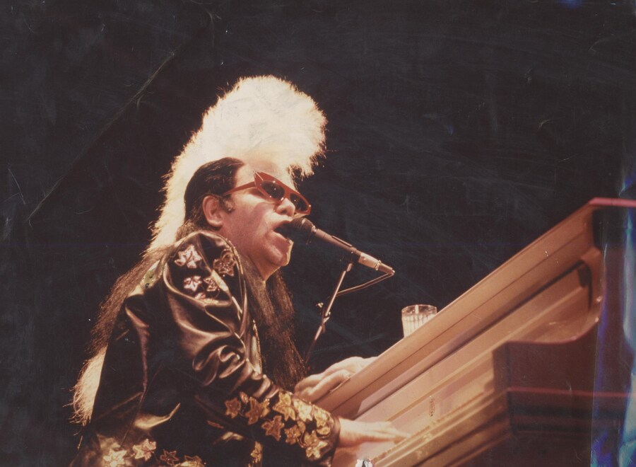 Elton John in Jitrois Embroidered Lambskin Jacket