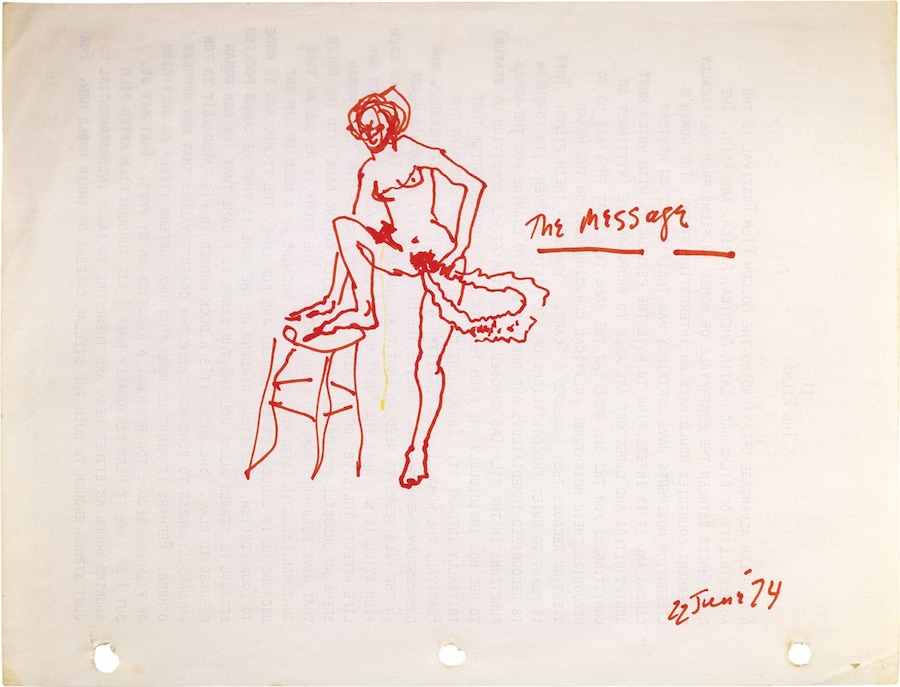 Interior-Scroll-conception-drawing,-1974,-Pen-on-p