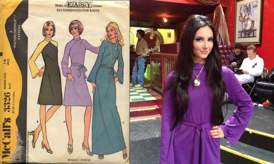 Samantha purple dress