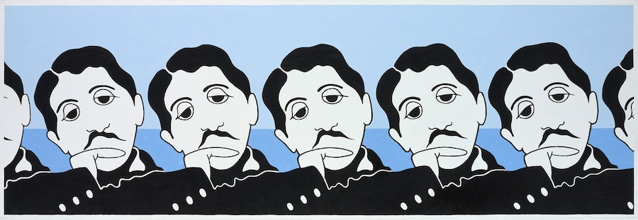 John-Wesley,-Marcel-Proust,-1984,-acrylic-on-canva