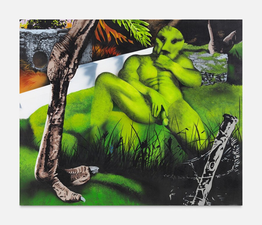 Jamian-Juliano-Villani,-Green-Marina,-2015.-Acryli