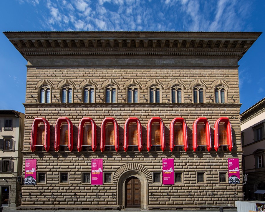 Ai Weiwei, Reframe, Fa&#231;ade of the Palazzo Strozzi, 2016