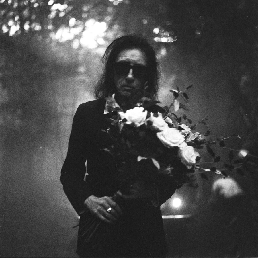 John Cooper Clarke in Abney Cemetery