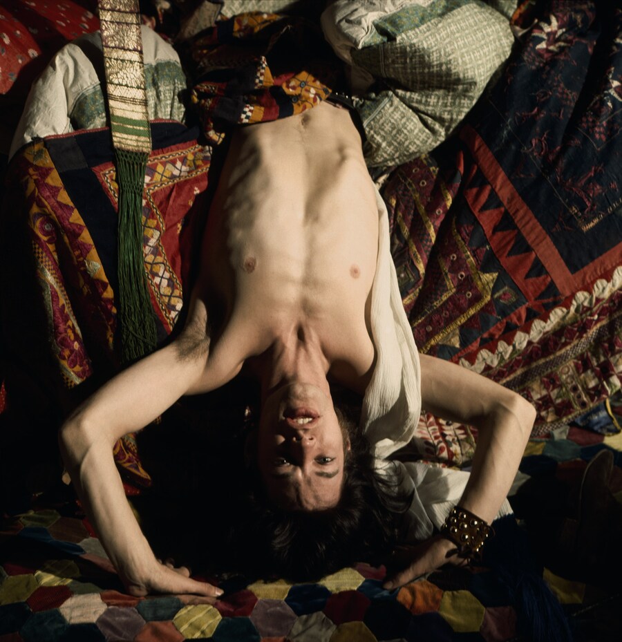 Mick Jagger on the set of Performance, October 1968