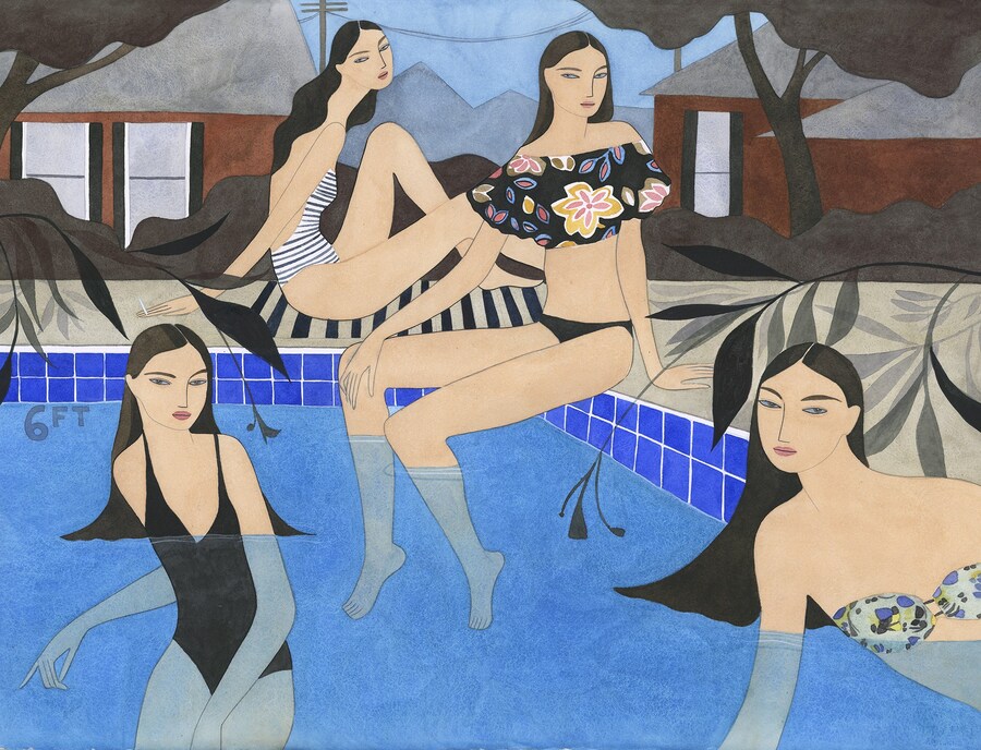 sisters in pool web res