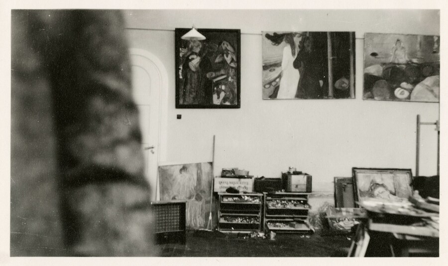 17. Paintings in the Winter Studio