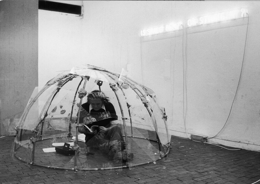 13. Mario Merz, Is space bent or straight, 1973. M