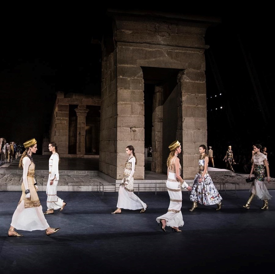 Chanel's Egyptian-themed catwalk loops The Met's Temple of Dendur