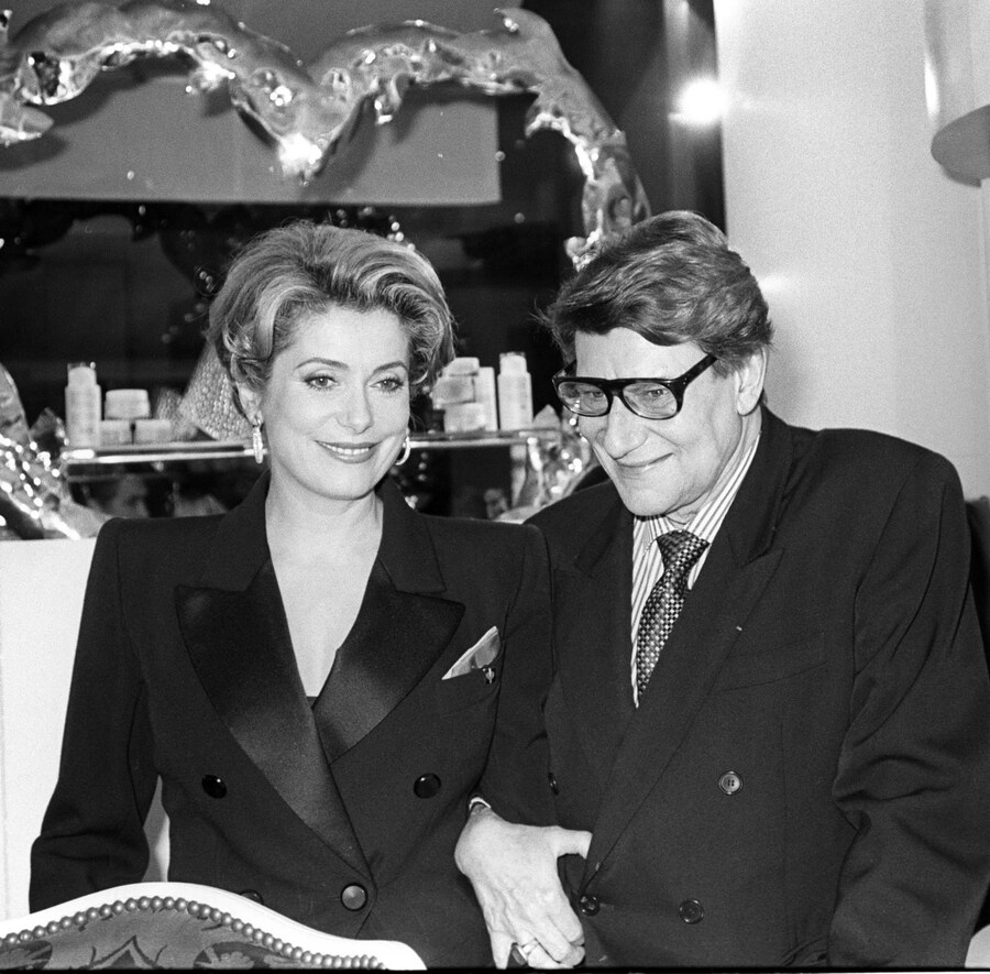 1992 Deneuve avec Yves Photos Jean-luce Huré_redi