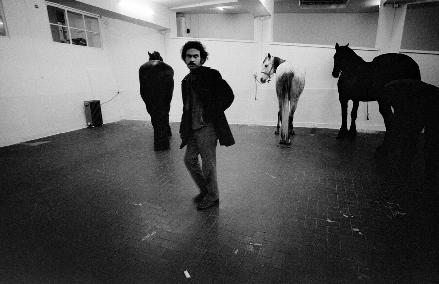 04 Ritratto di Jannis Kounellis con cavalli, Roma 