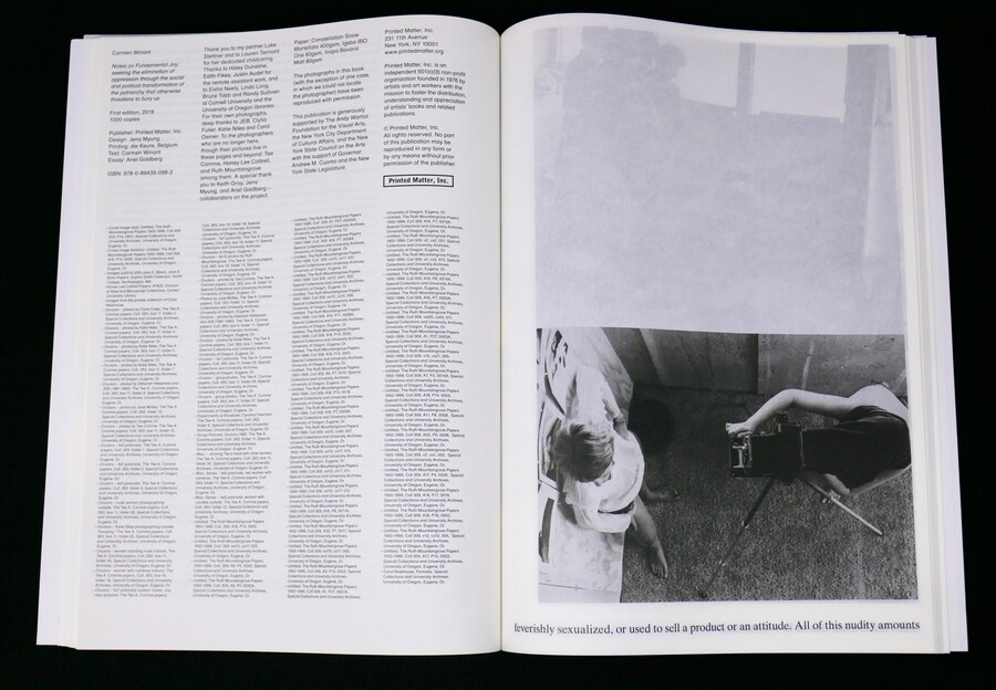 Carmen Winant Notes on Fundamental Joy Printed Matter