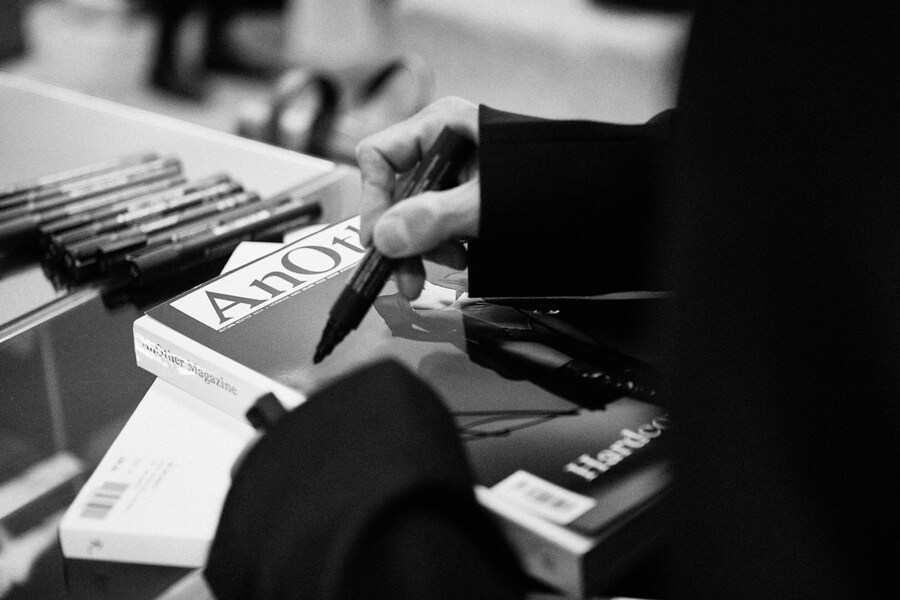 Rick Owens Signing Book Another Magazine 2019