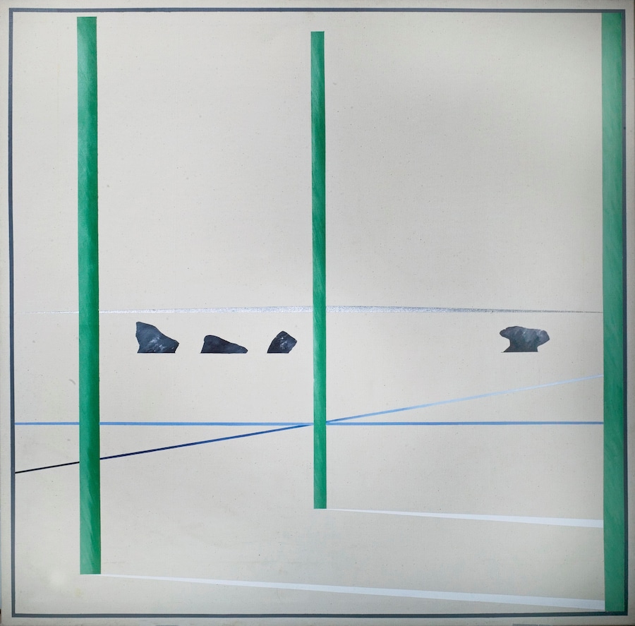 5. Avebury Series II, 1973, oil on canvas, 121.9 x