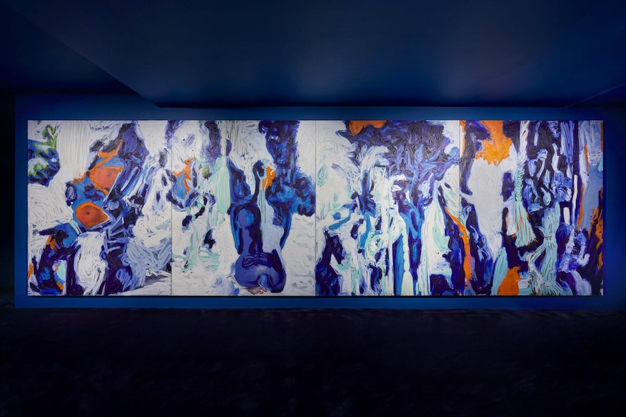 Donna Huanca WET SLIT exhibition Simon Lee London 2020