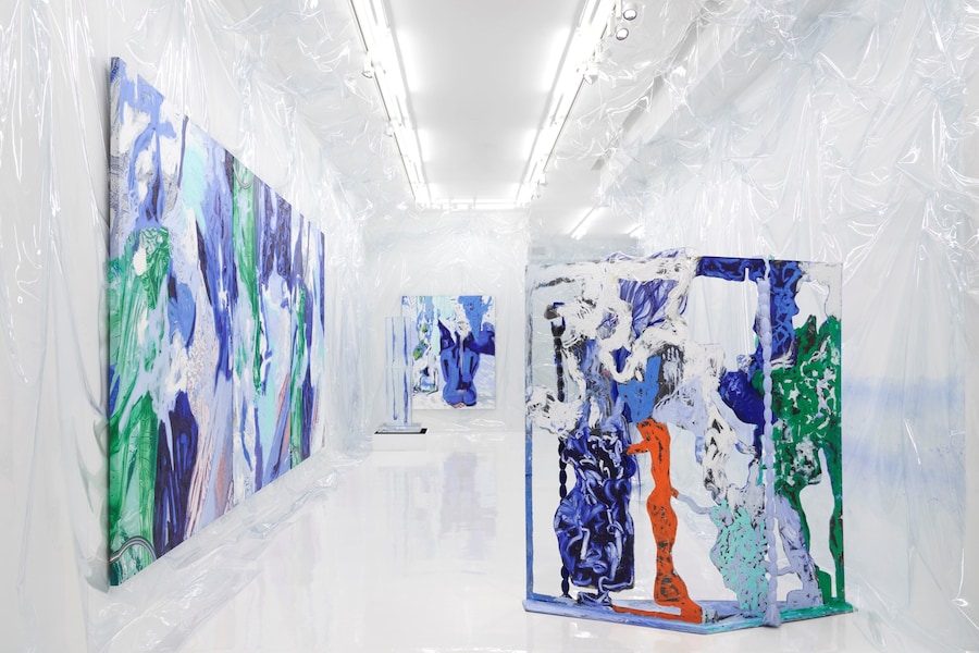 Donna Huanca WET SLIT exhibition Simon Lee London 2020
