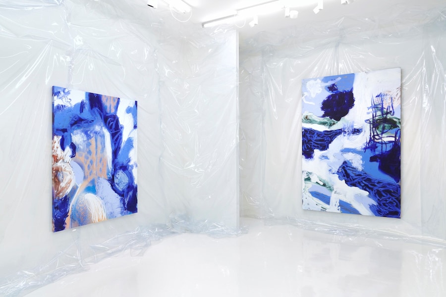 Donna Huanca WET SLIT exhibition Simon Lee London 2020