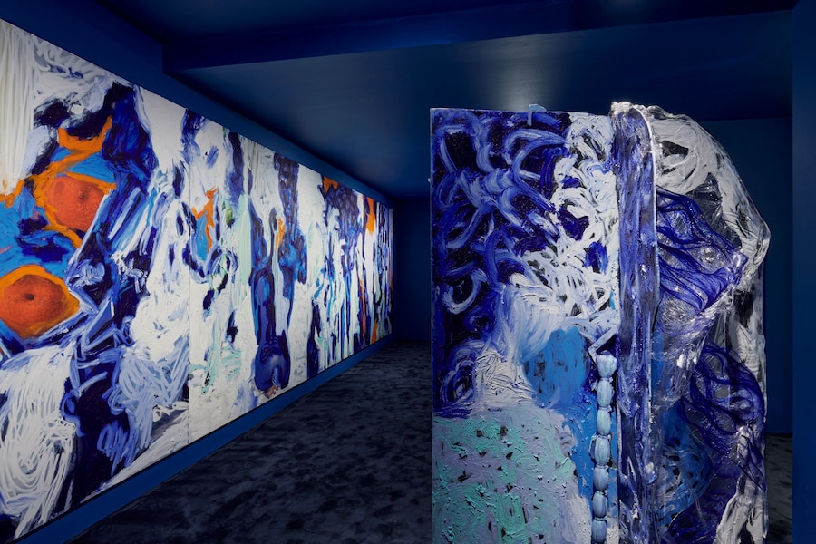 Donna Huanca WET SLIT exhibition Simon Lee London 2020