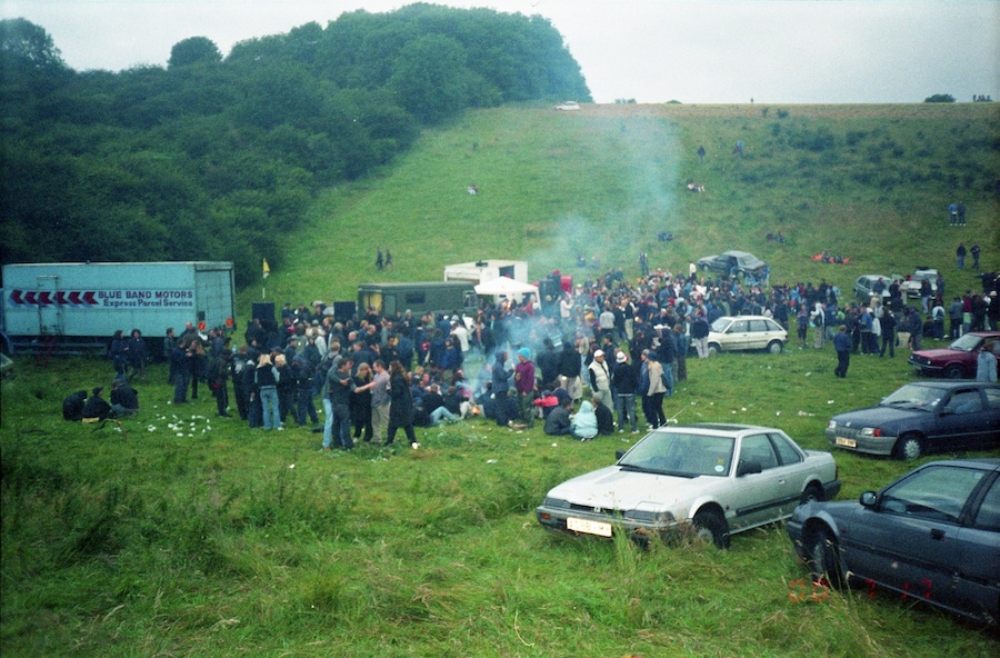 Party in a quarry, near Brighton 2000