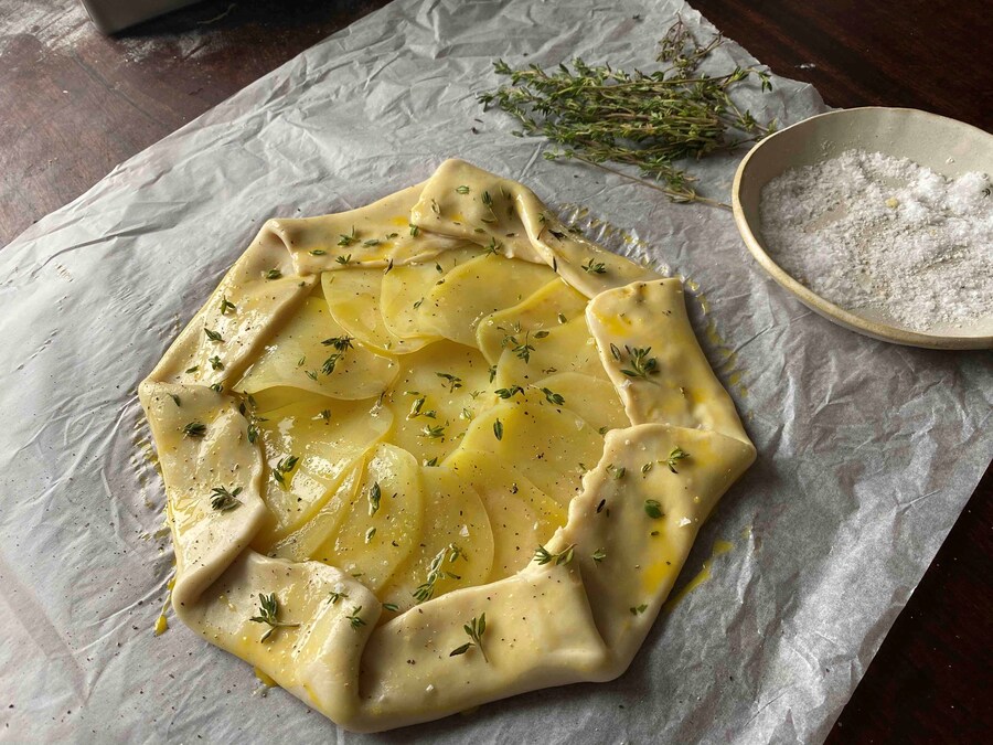 Cooking with Max Rocha Potato and Onion Galette AnOther