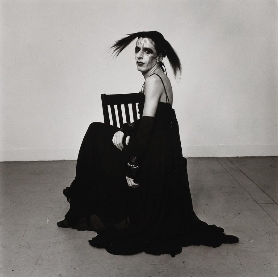 Peter Hujar, John Heys in Lana Turner&#39;s Gown (III), 1979