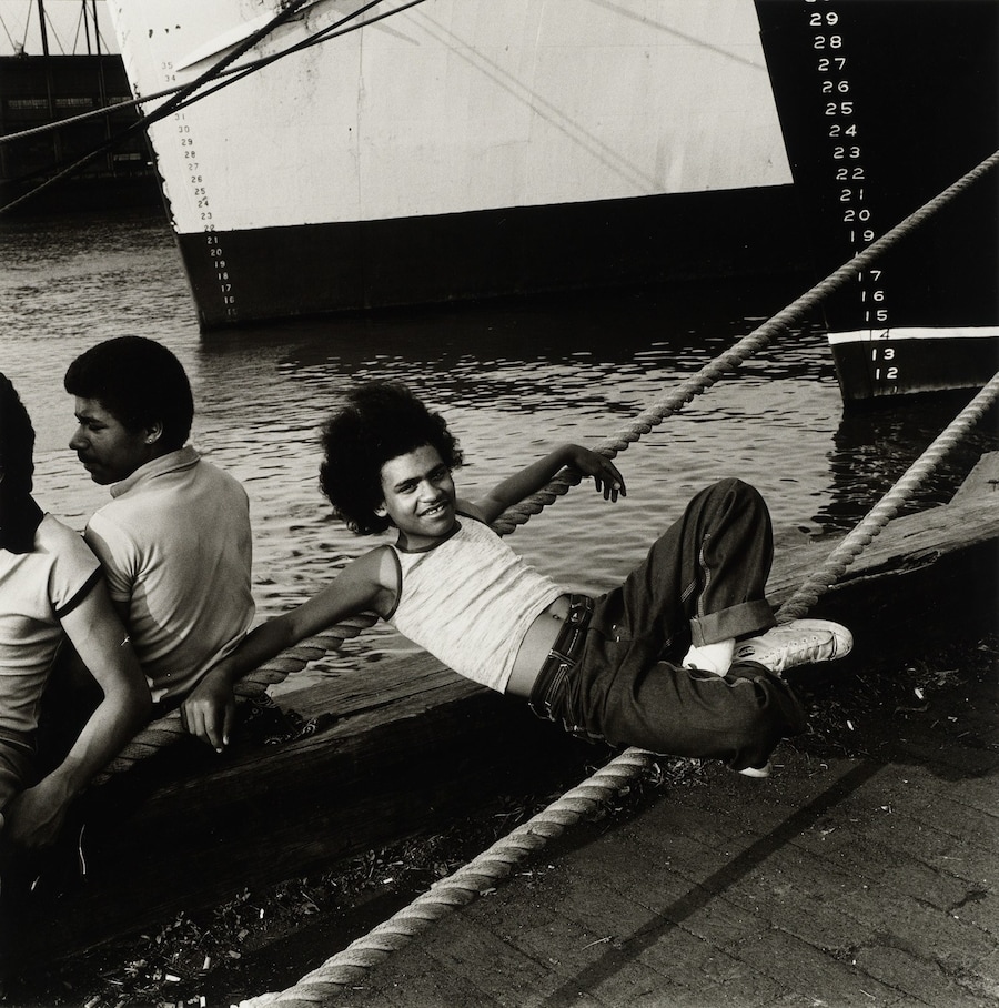 Peter Hujar, Christopher Street Pier #5, 1976