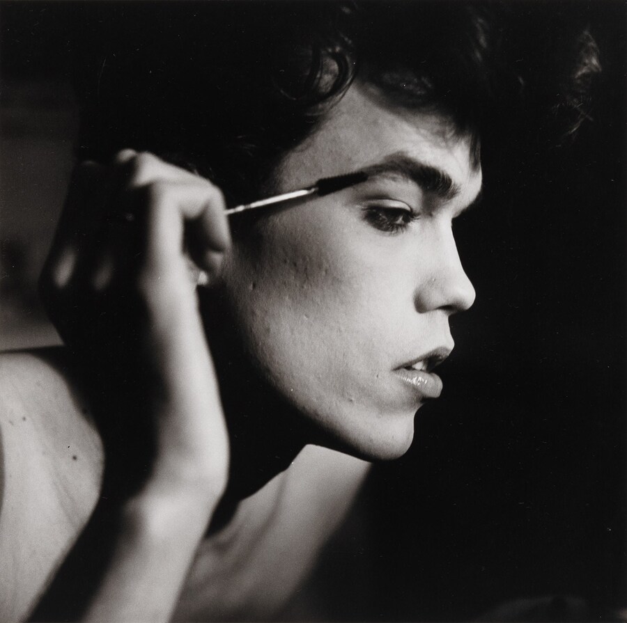 Peter Hujar, David Brintzenhofe Applying Makeup, 1982