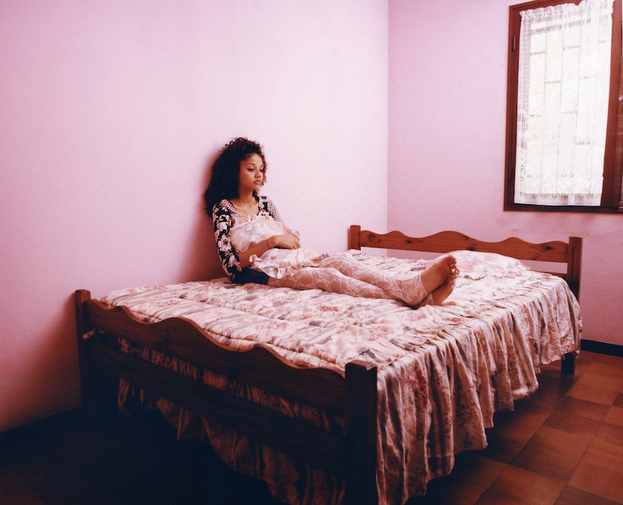 Lorrie in her bedroom, l&#39;Étang, Réunion