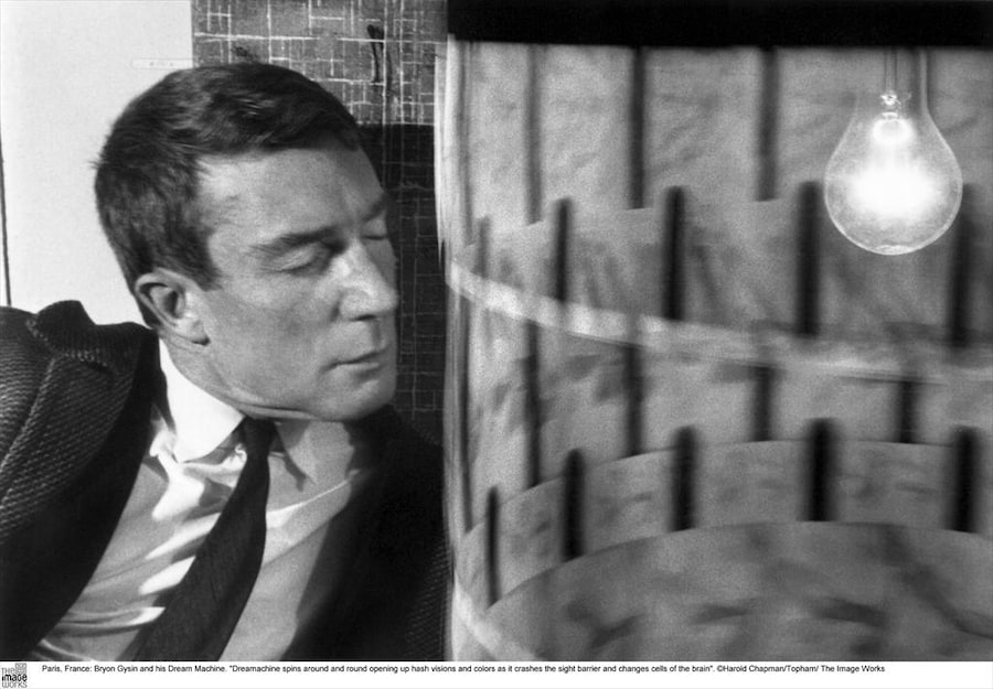 Brion Gysin with the Dream Machine at the Mus&#233;e des Arts D&#233;c