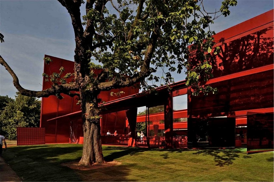 Serpentine Gallery Pavillion, 2010, designed by Jean Nouvel.