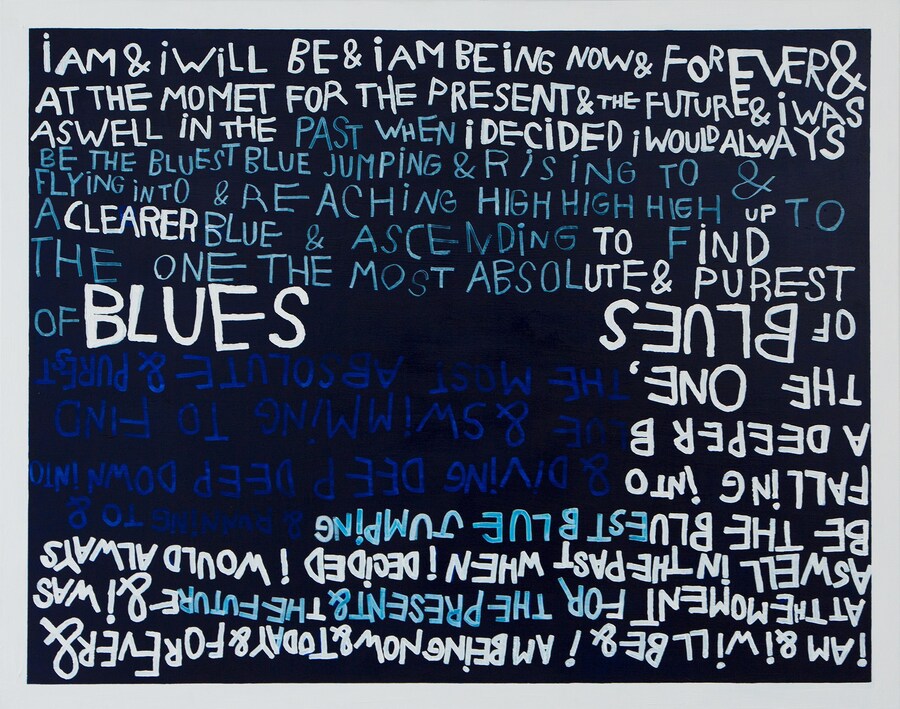 2. Coco Capitán, Painting of Blue Sky Falling Int