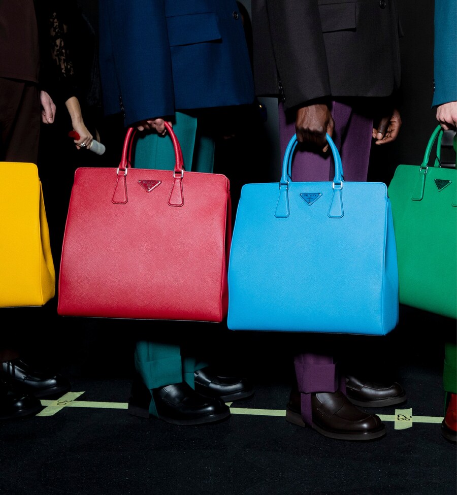 Miuccia Prada, Galleria saffiano leather tote in y