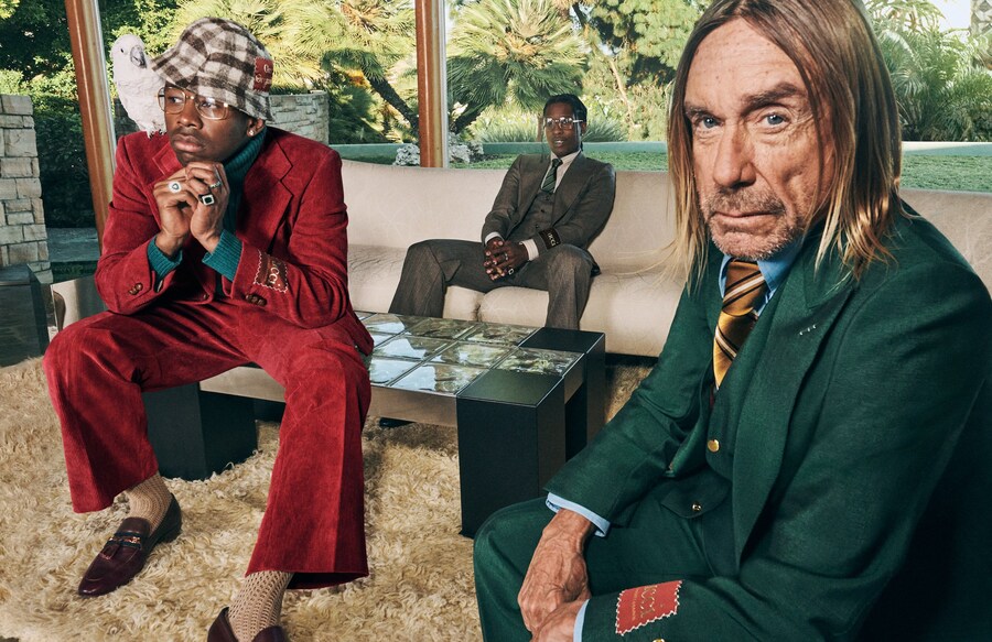 Gucci men&#39;s tailoring Iggy Pop Tyler the Creator A$AP Rocky