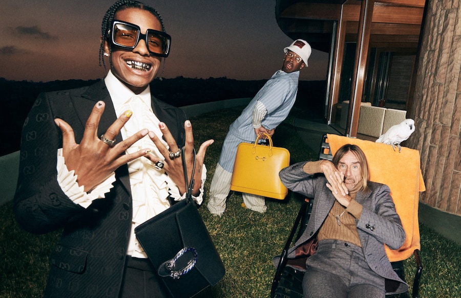 Gucci men&#39;s tailoring Iggy Pop Tyler the Creator A$AP Rocky
