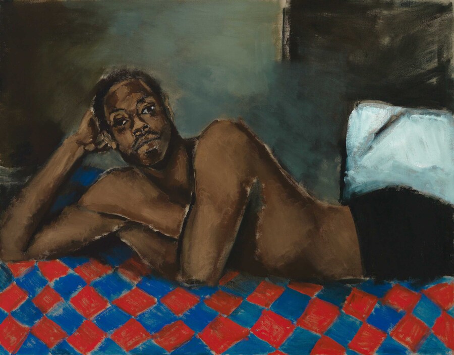 Lynette Yiadom-Boakye, Tie the Temptress to the Trojan, 2018