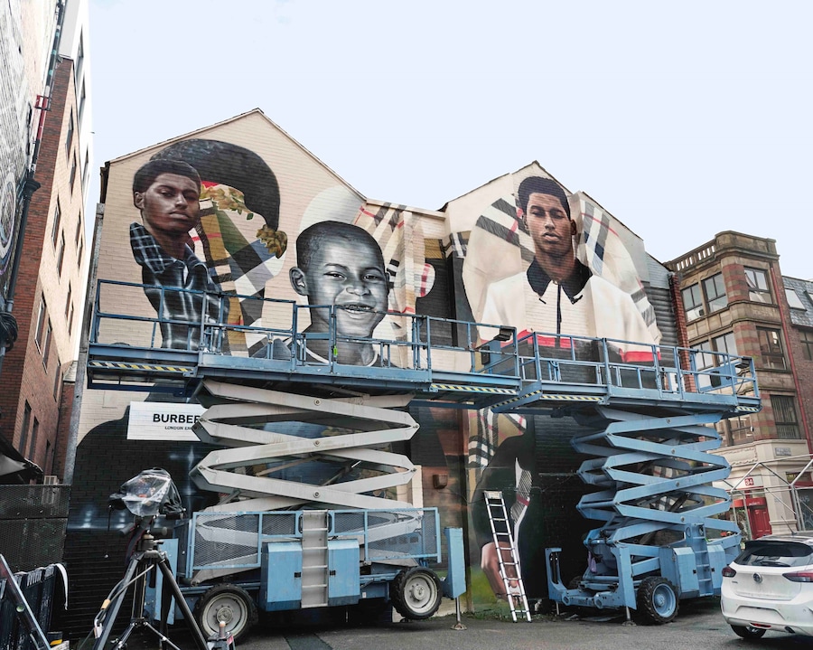 Mural images_Burberry Manchester Artwork by Jazz G