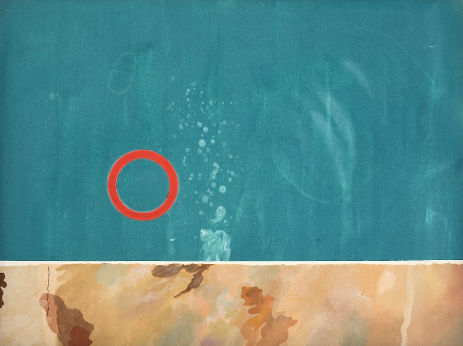 David Hockney, Rubber Ring Floating in a Swimming Pool, 1971