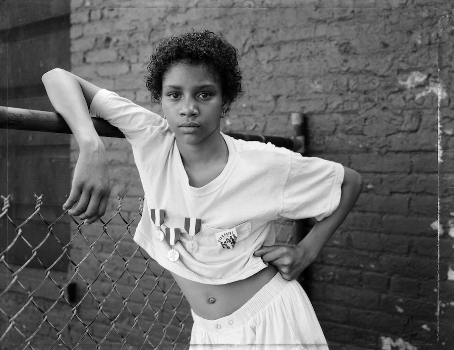 Dawoud Bey. ‘A Girl with School Medals’, Brooklyn, NY 1988, 