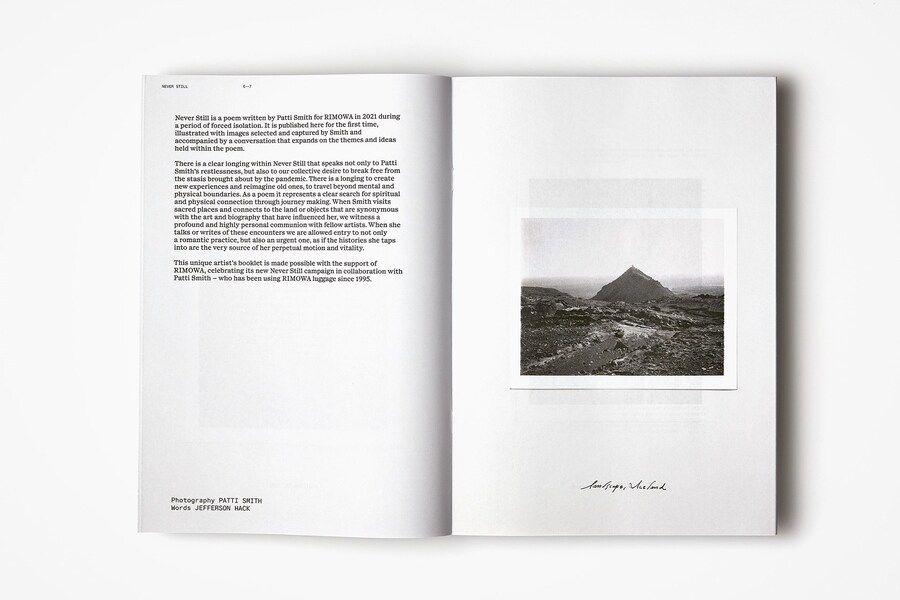 Patti Smith Never Still bookleft AnOther Magazine 2021